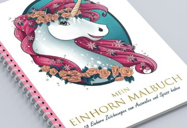 Malbuch Einhorn Cover